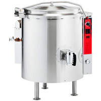 Vulcan K40GL-LP Liquid Propane 40 Gallon Stationary 2/3 Steam Jacketed Kettle - 100,000 BTU