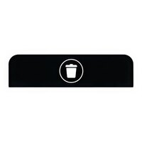 Rubbermaid 1961574 Configure Black Landfill Sign for 33 Gallon Waste Container