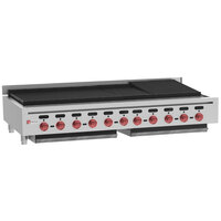 Wolf by Vulcan ACB60-NAT Natural Gas Low Profile 60" Medium-Duty Radiant Gas Countertop Charbroiler - 187,000 BTU