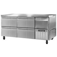 Continental Refrigerator RA68N-D 68" Undercounter Refrigerator with 4 Drawers and 1 Half Door - 22 cu. ft.