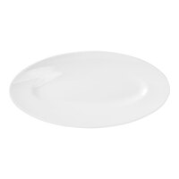 10 Strawberry Street RPM-OVL8BWL Ricard 8 1/2" x 4" White Oval Porcelain Plate - 48/Case