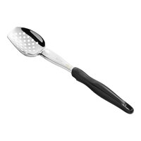 Vollrath 64138 Jacob's Pride 14" Heavy-Duty 3-Sided Perforated Basting Spoon with Ergo Grip Handle