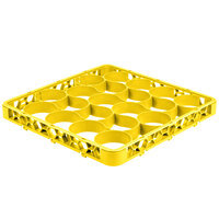 Carlisle REW20SC04 OptiClean NeWave 20 Compartment Yellow Color-Coded Short Glass Rack Extender