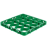 Carlisle REW20SC09 OptiClean NeWave 20 Compartment Green Color-Coded Short Glass Rack Extender