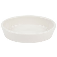 Hall China from Steelite International HL5703/43AWHA Ivory (American White) 8 oz. Oval Baker Dish - 24/Case