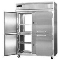 Continental Refrigerator 2FENSSPTHD 57" Half Door Extra Wide Pass-Through Freezer - 50 Cu. Ft.