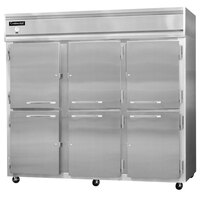 Continental Refrigerator 3FENHD 85 1/2" Half Door Extra Wide Reach-In Freezer - 73 Cu. Ft.
