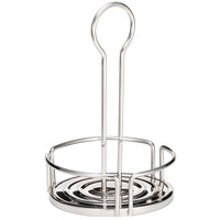 Tablecraft DIA679 Versa Rack 6 3/4" Stainless Steel Condiment Caddy