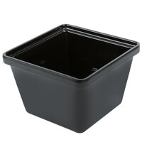 GET ML-148-BK 28 oz. Black Square Melamine Crock