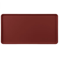 MFG Tray 337001 1247 12 1/2" x 24" Burgundy Fiberglass Supreme Display Tray