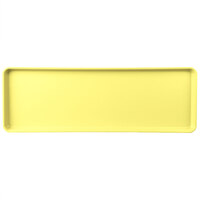 MFG Tray 333001 1520 9" x 26" Yellow Fiberglass Supreme Display Tray