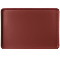 MFG Tray 332001 1247 18" x 26" Burgundy Fiberglass Supreme Display Tray