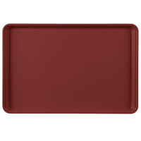 MFG Tray 334001 1247 12" x 18" Burgundy Fiberglass Supreme Display Tray