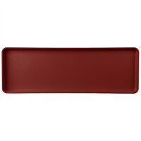 MFG Tray 333001 1247 9" x 26" Burgundy Fiberglass Supreme Display Tray