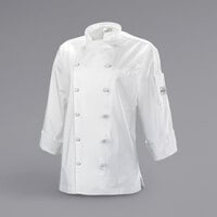 Mercer Culinary Renaissance® Women's Lightweight White Executive Chef Jacket M62060WH - 2X