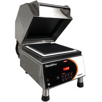 Nemco 6900A-GG PaniniPro Single High-Speed Panini Press with Grooved Top and Bottom Plates - 10 1/2" x 10 1/2" Cooking Surface - 240V, 5760W