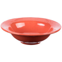 Libbey 903034019 Cantina 12 oz. Cayenne Carved Porcelain Grapefruit Dish - 12/Case