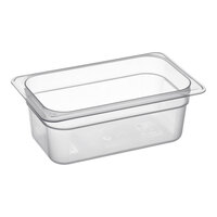 Cambro 44PP190 1/4 Size Translucent Polypropylene Food Pan - 4" Deep