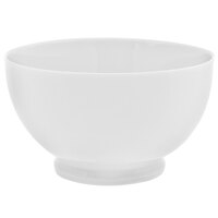 10 Strawberry Street RW0255 Royal White 20 oz. White Round Porcelain Footed Rice Bowl - 24/Case