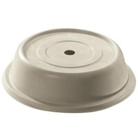 Cambro 913VS101 Versa Camcover 9 13/16" Antique Parchment Round Plate Cover - 12/Case