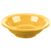 Libbey 903044172 Cantina 4 oz. Saffron Uncarved Porcelain Fruit Bowl - 36/Case