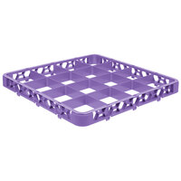 Carlisle RE16C89 OptiClean 16 Compartment Lavender Color-Coded Glass Rack Extender