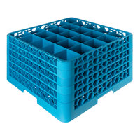 Carlisle RG25-514 OptiClean 25 Compartment Glass Rack with 5 Extenders
