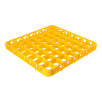 Carlisle RE49C04 OptiClean 49 Compartment Yellow Color-Coded Glass Rack Extender