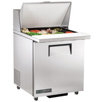 True TSSU-27-12M-C-ADA-HC LH 27 7/8" Mega Top ADA Height Refrigerated Sandwich Prep Table with Left-Hinged Door