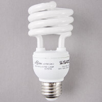 Satco S7225 18 Watt (75 Watt Equivalent) Cool White Mini Spiral Compact Fluorescent Light Bulb - 120V (T2)