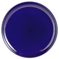 Tuxton BCA-1315 13 1/8" Cobalt Blue China Pizza Serving Plate - 6/Case