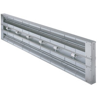 Hatco GRAML-60D 60" Glo-Ray Double Max Watt Infrared Warmer with Lights, 6" Spacer, and Remote Toggle Controls - 3700W, 120/240V