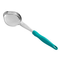 Vollrath 6412655 Jacob's Pride 6 oz. Teal Solid Oval Spoodle® Portion Spoon