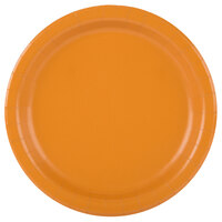 Creative Converting 323380 7" Pumpkin Spice Orange Round Paper Plate - 240/Case