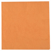 Creative Converting 323381 Pumpkin Spice Orange 2-Ply Beverage Napkin - 600/Case