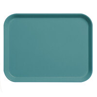 Cambro 3253CL674 Camlite 13" x 21" Steel Blue Fiberglass Serving Tray - 12/Case