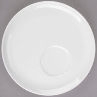 Libbey Slenda 7" Royal Rideau White Porcelain Offset Well Saucer - 36/Case