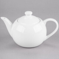 Libbey Slenda 14 oz. Royal Rideau White Porcelain Tea Pot with Lid - 12/Case