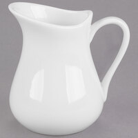 Libbey 905356906 Slenda 6 oz. Royal Rideau White Porcelain Creamer - 24/Case