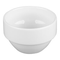 Libbey Slenda 8 oz. Royal Rideau White Stacking Porcelain Bouillon - 36/Case