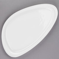 Libbey Slenda 16" x 9 1/4" Triform Royal Rideau White Porcelain Plate - 12/Case