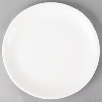 Libbey Slenda 9 1/8" Round Royal Rideau White Porcelain Coupe Plate - 12/Case