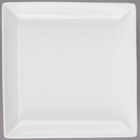 Libbey Slenda 10 1/2" Square Royal Rideau White Porcelain Coupe Plate - 12/Case