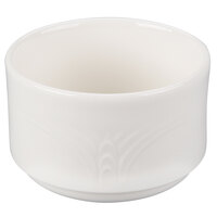 Reserve by Libbey 950041951 Cafe Royal 7 oz. Royal Rideau White Stacking Porcelain Bouillon - 36/Case