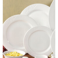 CAC RSV-7 Roosevelt 7 1/4" Super White Porcelain Plate - 36/Case