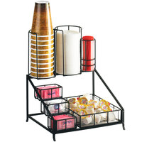 Cal-Mil 1453 Iron Coffee Condiment Display - 12" x 10 1/2" x 14 1/2"