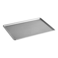 Baker's Lane Full Size NSF 20 Gauge 18" x 26" Open Bead Rim Stainless Steel Bun Pan / Sheet Pan