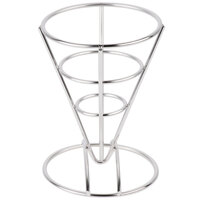 Clipper Mill by GET 4-981644 5" Round Stainless Steel Wire Cone Basket