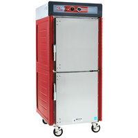 Metro C549-ASDS-L Insulated Stainless Steel Full Height Hot Holding Cabinet with Solid Dutch Doors and Lip Load Slides - 120V, 1360W