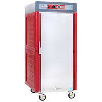 Metro C549X-ASFS-U Insulated Stainless Steel Full Height Hot Holding Cabinet with Solid Door and Universal Slides - 220/240V, 1360W